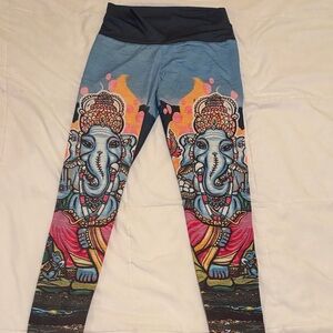 Ganesha Print Leggings